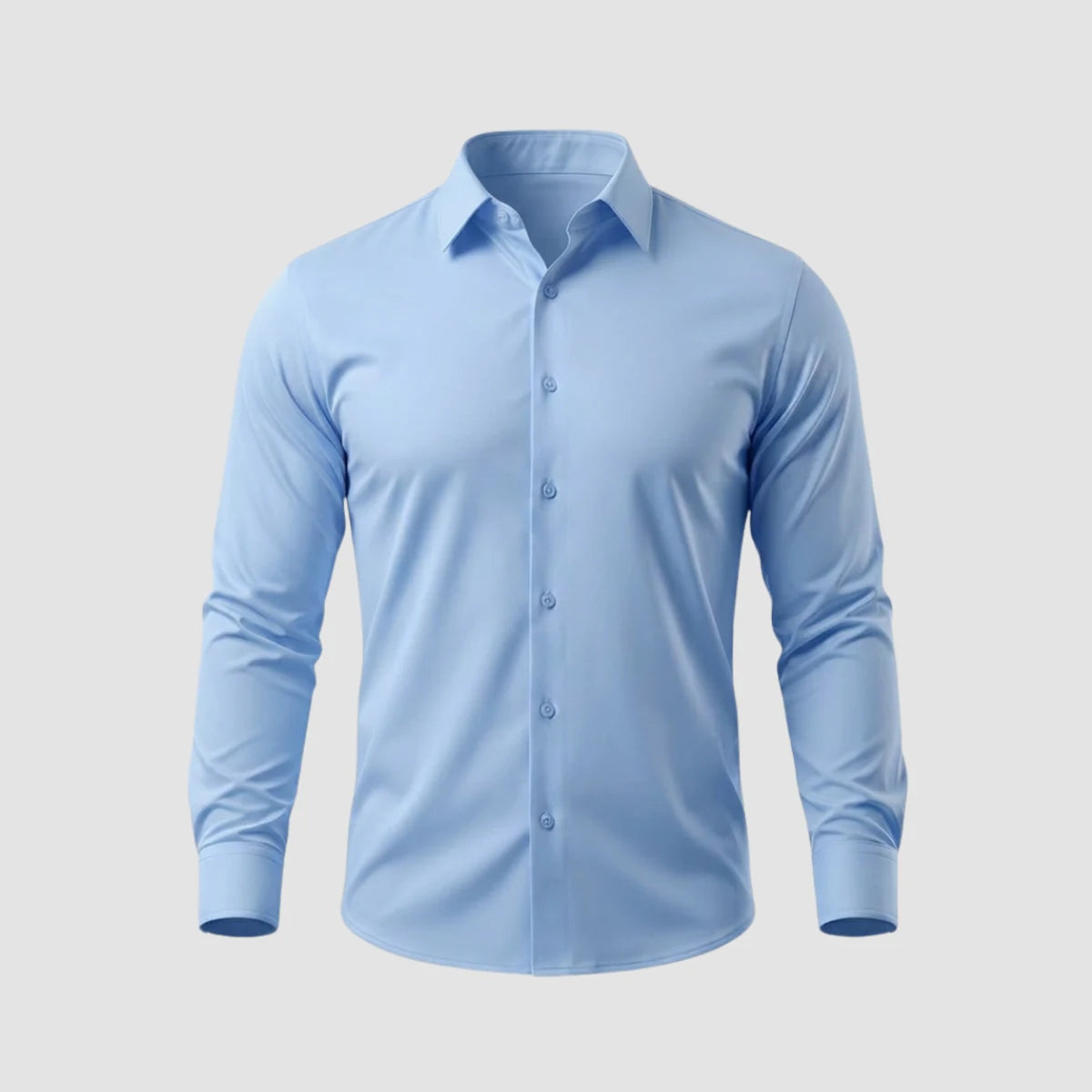 La Chemise Infroissable - Bleu glacé