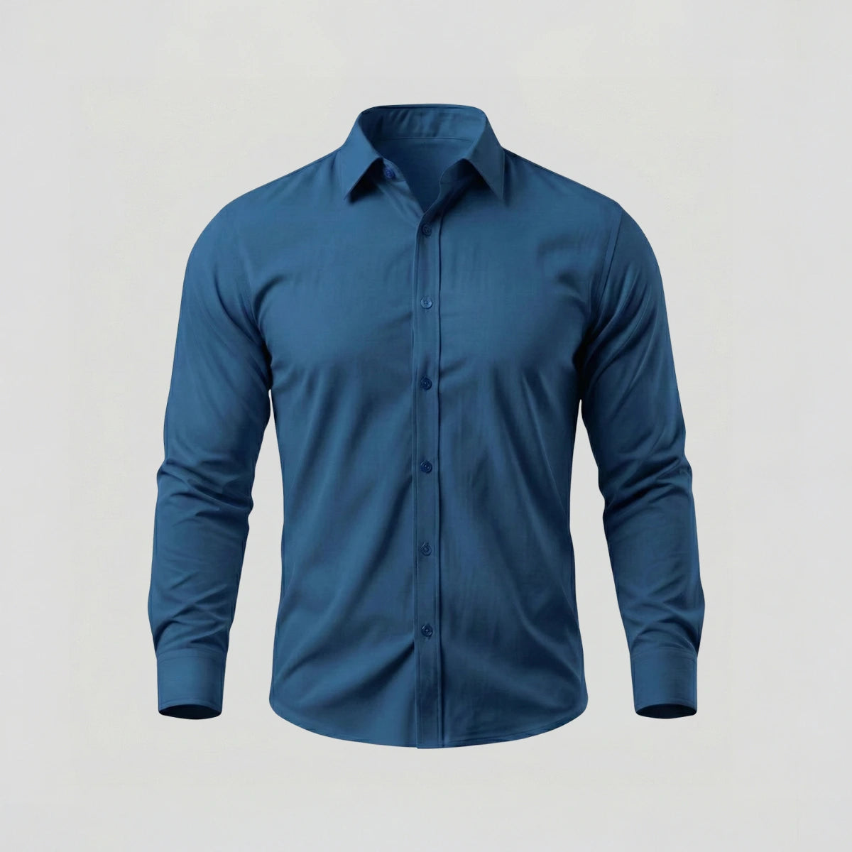 La Chemise Extensible - Bleu Paon